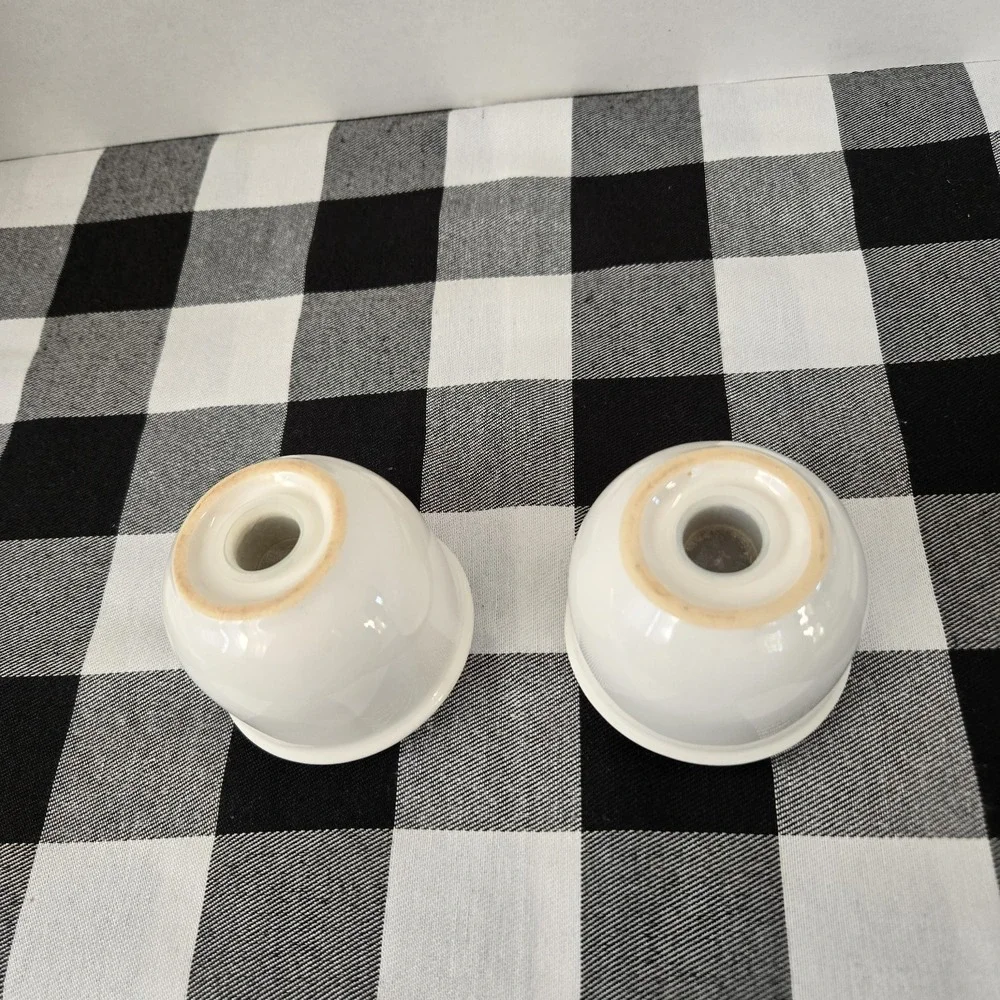 Pfaltzgraff Acadia Salt And Pepper Shaker Set White Stoneware No Chips Or Cracks